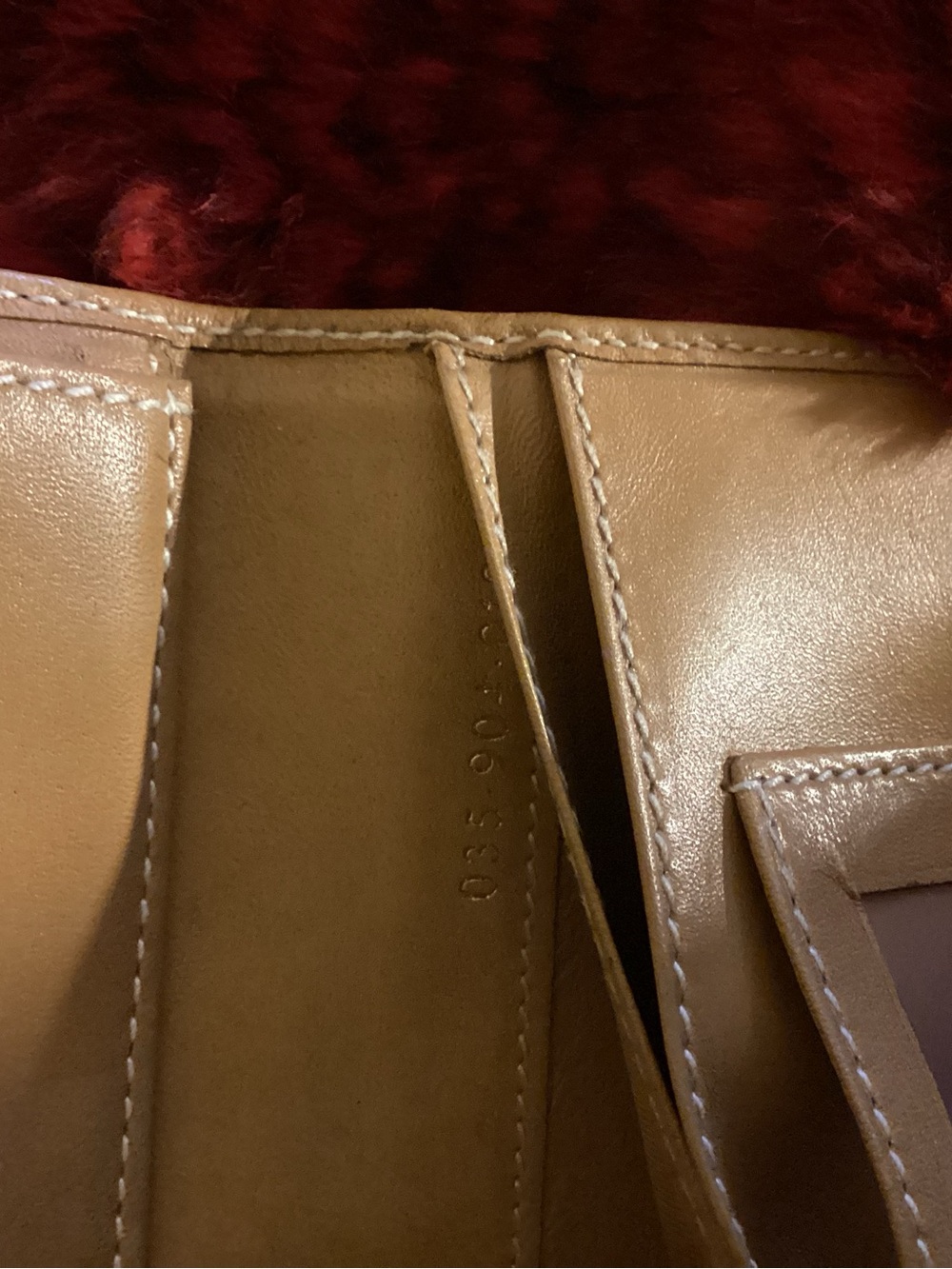 Gucci Beige Canvas continental wallet with Tan Leather Trim and Gold Hardware - Picture 7 of 10